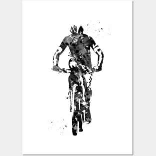 Cycling mountain biker Posters and Art